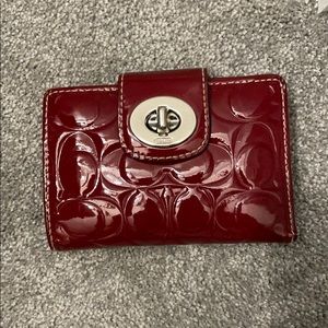 Red Coach Wallet